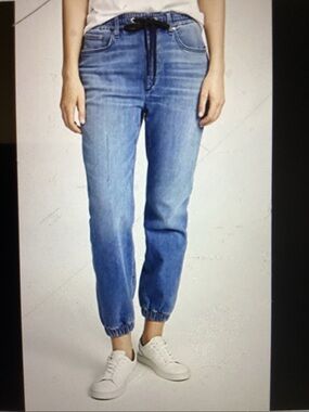 rag & bone Deli Jean Joggers Waterloo  Wash Elastic Waist Sz XXS